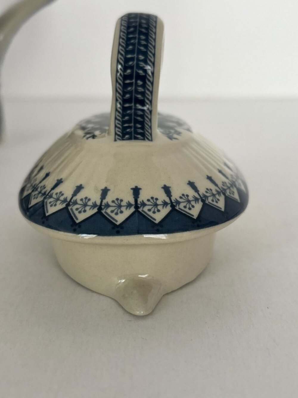 Blue White Teapot Bird Ceramic Transferware Style Mothers Day Gift Idea Tea Pot - Picture 16 of 16